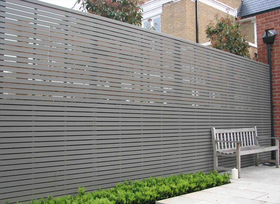 Image of: Grey 8 Ft Tall Privacy Fence Panels