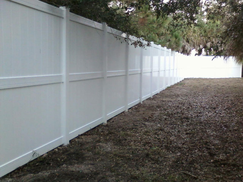 Image of: White 8 Ft Tall Privacy Fence Panels